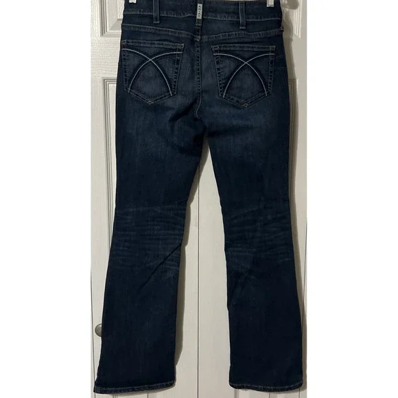 Ariat R.E.A.L. Perfect Rise Rosa Boot Cut Dark Wash Jeans SZ 28R (29x32) - Picture 11 of 11